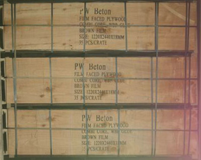 Влагостойкая ламинированная фанера для опалубки PW Beton